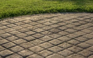 stamped concrete pavement
